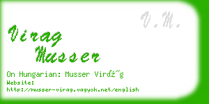 virag musser business card